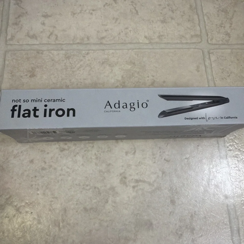ADAGIO Not So Mini Flat Iron $100 NIB